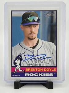 Topps Heritage Brenton Doyle 2025 #ROA-BDO Real One tinta azul automático Rockies - Imagen 1 de 2