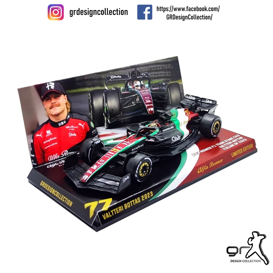 Valtteri Bottas - Alfa Romeo C43 - F1 Italian GP 2023 / Burago / 1:43 - Immagine 1 di 4