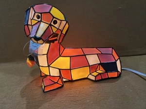 Ashton Drake Dachshund Faithful Friend 2008 escultural perro ¡Funciona la luz! - Imagen 1 de 18