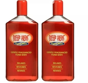 2 X 350ml = Deep Heat Foam Bath Tonic ! Free & Fast Shipping - Picture 1 of 4