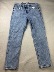 LOFT Jeans Womens 31 12 Blue The Super Soft Girlfriend High Rise Denim Pants - Picture 1 of 11