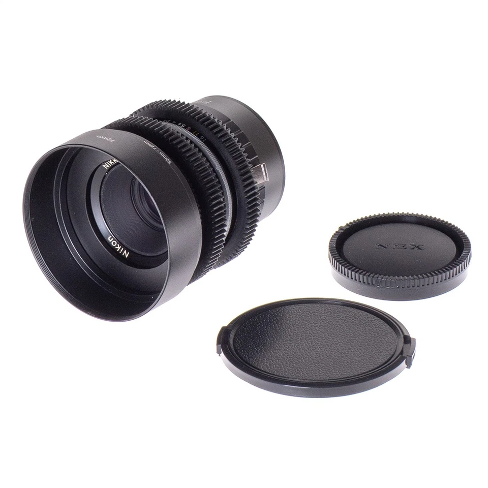 Nikon Nikkor 50mm F2 Cine Mod Prime Portrait Lens | Sony E-mount! - Image 1 of 4