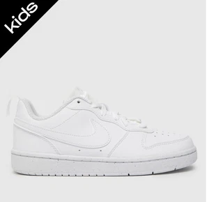 Nike Court Borough Low 2 scarpe da ginnastica giovani ragazze ragazzi taglia UK 4 (DESC) - Foto 1 di 8