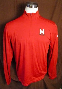 Maryland Terrapins Men's 1/4-Zip Shirt, Red, Under Armour, GameDay, Size L, New - Bild 1 von 9
