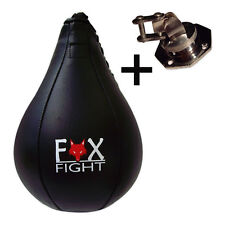 Fox-fight Speedball Boxbirne Schlagbirne Punchingball echtes Leder Swivel