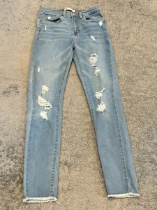 Levis Jeans Youth Girls 24x26 720 High-Rise Super Skinny Blue Denim Light Wash - Picture 1 of 6