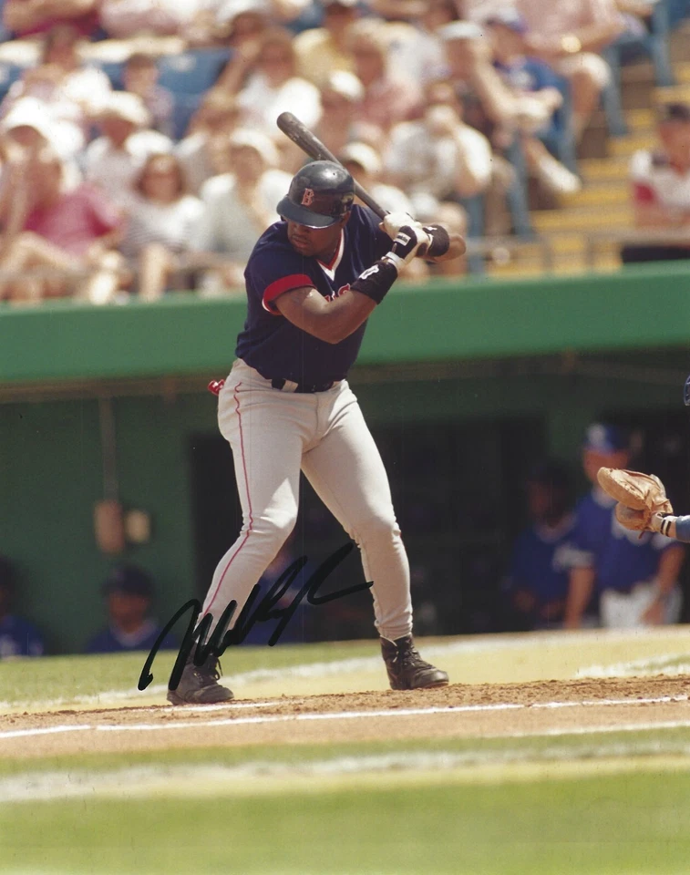 Mo Vaughn Autographed Signed 8x10 Photo - MLB Red Sox Angels Mets - w/COA - Image 1 of 1