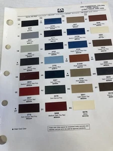 1985 FORD TRUCK AUTO DITZLER Exterior  Paint Color Chip - Picture 1 of 1