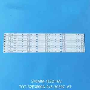 8pcs LED Strips for TCL 55" TV T0T-32F3800A 55S100 L55F3800A YHA-4C-LB3205-YHEX1