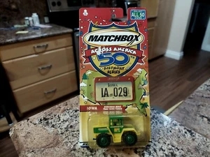 2001 MATCHBOX IOWA "MERCEDES BENZ TRAC 1600 TURBO" ( ACROSS AMERICA) STATE TAGS - Picture 1 of 2