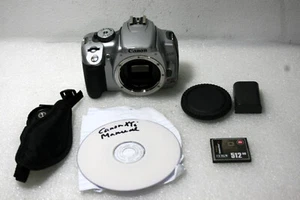 Canon EOS Digital Rebel XT1 10.1 MP NUR GEHÄUSE silber, getestet, bitte lesen - Bild 1 von 11