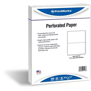 Professionelles Lochpapier, 500 Blatt, 2 Teile perfekt - Bild 1 von 7