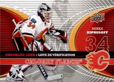 2008-09 Canadian Goalie Checklist Miikka Kiprusoff #CL-CGY