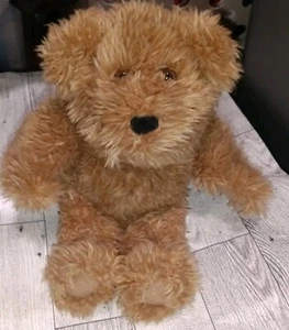 Oso de peluche Ralph Lauren 2002 Y2K bronceado difuso suave pequeño 11" - Imagen 1 de 8