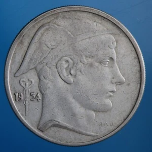 BELGIO 20 FRANCHI 1954 BELGIE SILVER COIN ARGENTO bel BB R! MONETE DA COLLEZIONE - Imagen 1 de 2