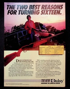 1984 Daisy Power Line 860 Rifle Airgun Kid With Pickup Truck Vintage Print Ad - Picture 1 of 1