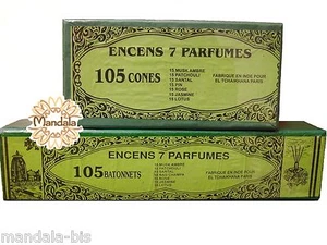 Konvolut Indianer Räucherstäbchen 105 Stäbchen + 105 Zapfen - 7 Düfte (Indian Incense) - Bild 1 von 1