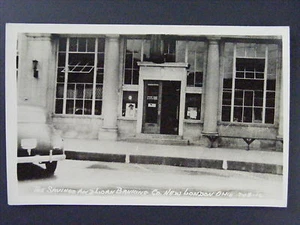 Nueva postal con foto real de London Ohio OH Savings & Loan Banking Company RPPC años 40 - Imagen 1 de 2
