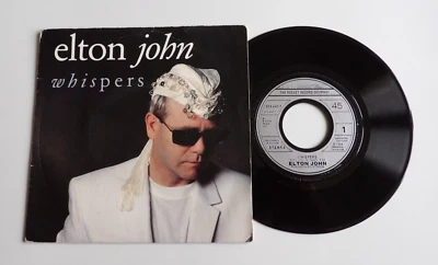 45 TOURS  ELTON JOHN  WHISPERS - Photo 1/2