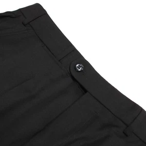 Hiltl NWT Dress Pants Size 34 US Columbus Solid Black 100% Wool - Picture 1 of 14