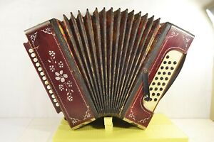Antique Accordion Musical Instrument Russia 1959y