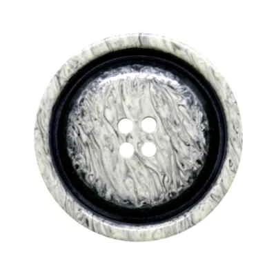 GREY MARBLED 4 HOLE COAT BUTTONS 25.5mm - Image 1 of 2