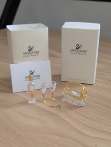 SWAROVSKI Crystal Memories 5 PIECE WINE SET Retired Miniature Boxed - Picture 1 of 2