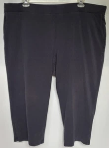 Pure Jill - Affinity French Terry Slim Crop Pants - Gray - Stretch - Size 4X - Picture 1 of 7