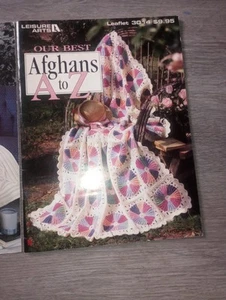 Lotto di foglietto quadrati scolpiti afghani uncinetto arti tempo libero vintage - Foto 1 di 3