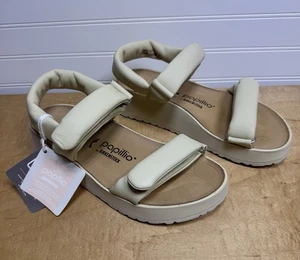 Birkenstock Papillio Theda Leder Keilsandaletten Damen Gr. 39 / 8 N ECRU (Neu mit Karton) - Bild 1 von 6