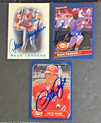1986 ЛОТ КАРТОЧЕК С АВТОГРАФОМ КРАСНЫХ ЦИНЦИННАТИ - P. ROSE, D. PARKER, D. CONCEPTION - Изображение 1 из 4