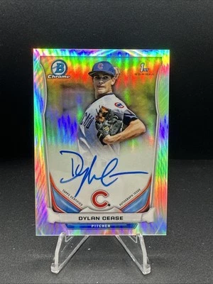 2014 Bowman Draft Chrome Pick #BCA-DC Dylan Cease Refractor 1st Rookie Card Auto - Image 1 of 4