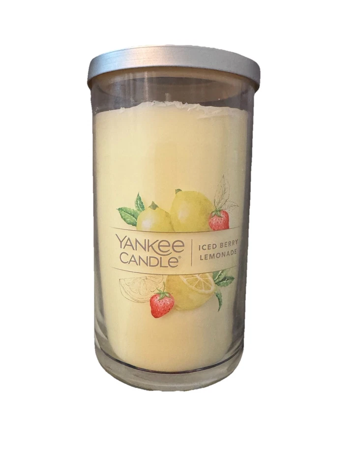 YANKEE CANDLE Iced Berry Lemonade Single Wick Tumbler 14.5oz New - Image 1 of 1