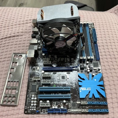 Asus P7P55D-E LX Motherboard + Cooler/Bezel  - Image 1 of 4