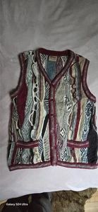 Coogi Classic Australia vintage knit multicolored vest Size L - Picture 1 of 21