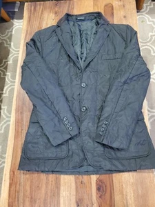 Chaps Quilted Blazer Men's Small Black Lightweight - Picture 1 of 11