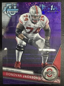 2023 Bowman University Chrome - Donovan Jackson #152 Purple Mini-Diamond /399 - Picture 1 of 2