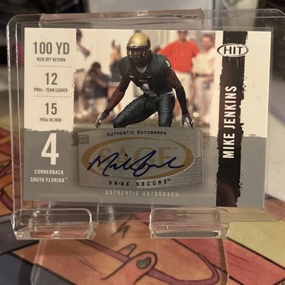 2008 SAGE Hit - Autographs Mike Jenkins #A96 Silver (AU, RC) - Image 1 of 2