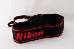 Near MINT Nikon Camera Strap Black Red For Professional From Japan - Picture 1 of 14