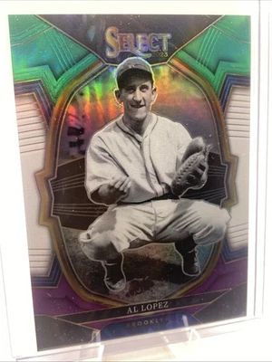 Panini Select 2023 - Concourse Al Lopez #10 verde blanco púrpura Prizm/199 Foto 1 de 2