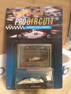风火轮 Pro Racing 1/64 Indy 汽车卡丁车 #2 Texaco K Mart Mario Andretti 1992 NP — 第 1/4 张图片