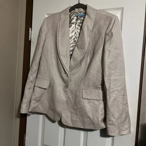 Antonio Melani Brown Lined Jacket Blazer Size 14 - Picture 1 of 2