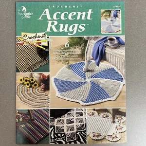 Annie's Attic Crochet Accent Rugs Pattern Booklet 6 Designs Round Rectangle - Picture 1 of 4