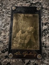 1996 LOU GEHRIG 22K GOLD PERFORMANCE SERIAL #027635 Limited Edition
