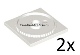 New Lego 2x White Turntable 4 x 4 Square Base, Locking 61485