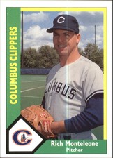 1990 Columbus Clippers CMC #8 Rich Monteleone