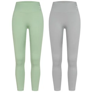 Gymshark Training Full Length Leggings B1A1T-EBCH-BZ1 Grün Grau neu - Bild 1 von 3