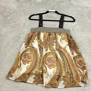 Camiseta sin mangas Rampage Babydoll para mujer S multicolor cachemira transparente Y2K Fairy Boho de colección - Imagen 1 de 15