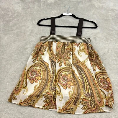 VTG Rampage Babydoll Tank Top Womens S Multicolor Paisley Sheer Y2K Fairy Boho - Image 1 of 4