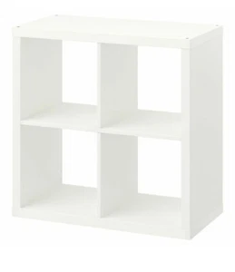 New Ikea KALLAX Shelving Unit White 77x77cm Display Storage Square Bookcase - Picture 1 of 6